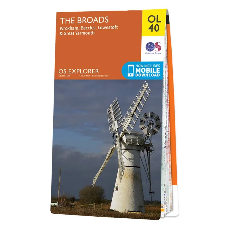OS Explorer Map OL40 - The Broads